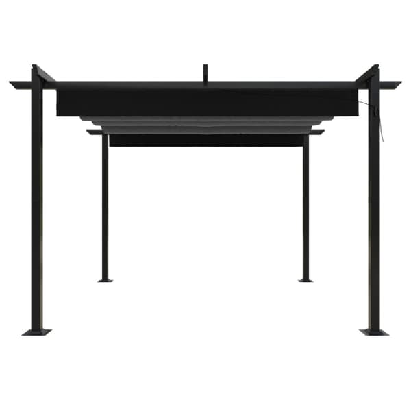 The Living Store Paviljong med infällbart tak 3x3 m antracit -  Partytält & paviljoner