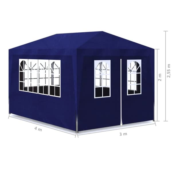 The Living Store festtelt 3 x 4 m blå -  Festtelte & havepavilloner