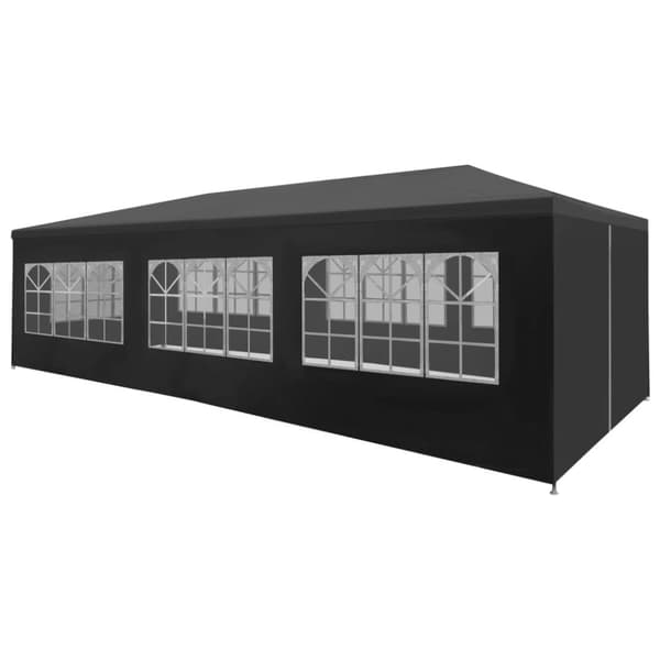 The Living Store festtelt 3 x 9 m antracitgrå -  Festtelte & havepavilloner
