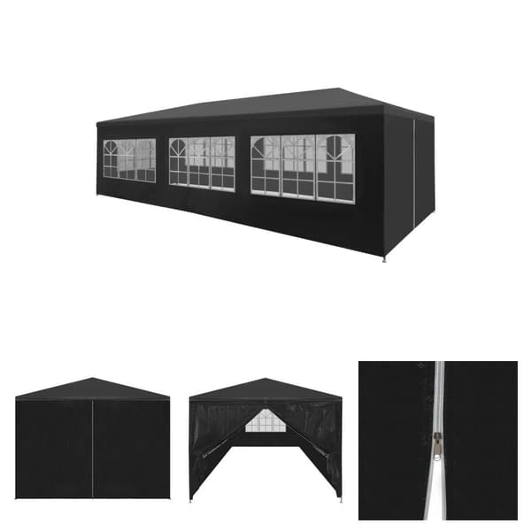 The Living Store Partytält 3x9 m antracit -  Partytält & paviljoner