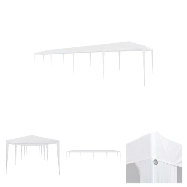 The Living Store Juhlateltta 3x12 m PE valkoinen -  Katokset & huvimajat