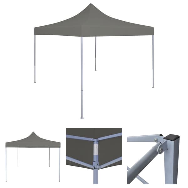 The Living Store Pop-Up hopfällbart partytält 3x3 m antracit -  Partytält & paviljoner