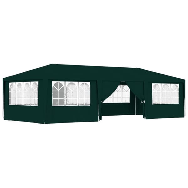 The Living Store Ammattilaisten juhlateltta sivuseinillä 4x9 m vihreä 90 g/m² - Katokset & huvimajat