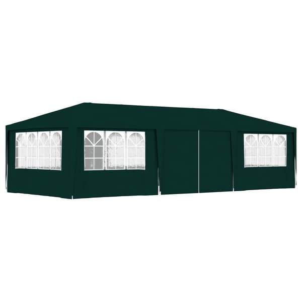 The Living Store Ammattilaisten juhlateltta sivuseinillä 4x9 m vihreä 90 g/m² - Katokset & huvimajat