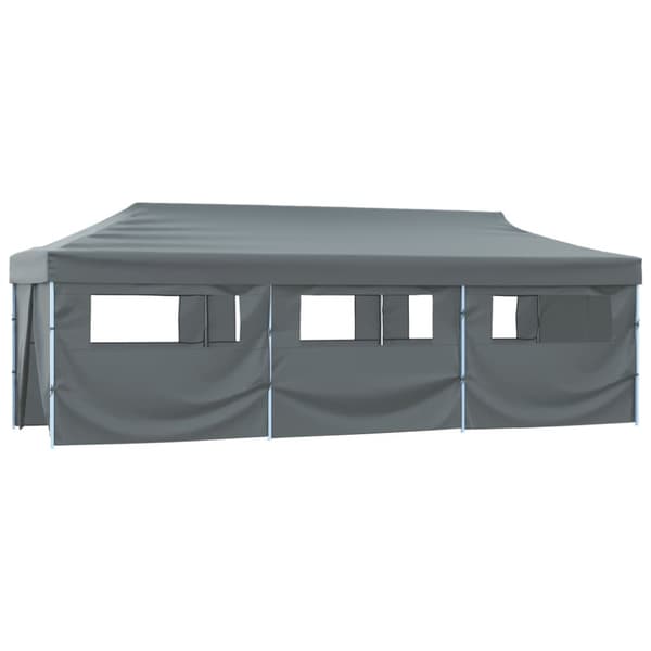 The Living Store Kokoontaitettava juhlateltta 8 sivuseinällä 3x9 m antrasiitti -  Katokset & huvimajat