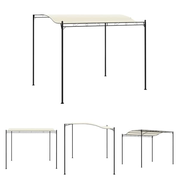 The Living Store pavillon i stof cremehvid -  Festtelte & havepavilloner