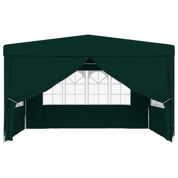 The Living Store festtelt med sidevægge 4x4 m 90 g/m² grøn - Festtelte & havepavilloner
