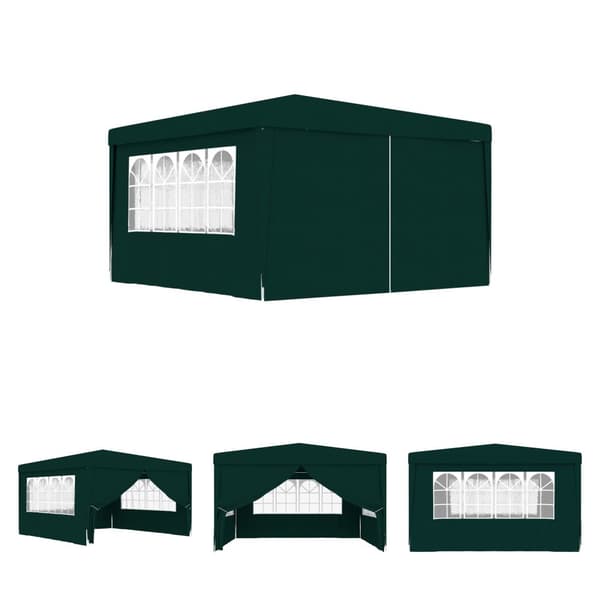 The Living Store festtelt med sidevægge 4x4 m 90 g/m² grøn - Festtelte & havepavilloner