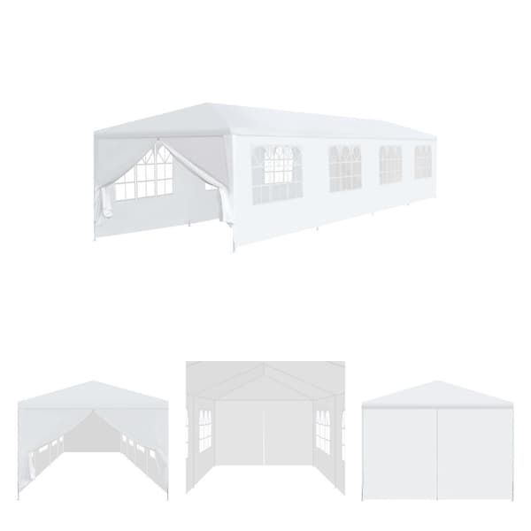 The Living Store havefesttelt 3 x 12 m hvid -  Festtelte & havepavilloner