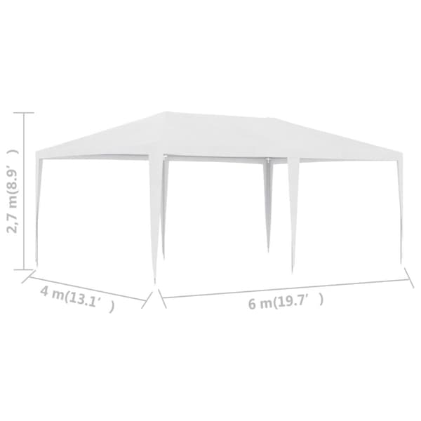The Living Store Partytält 4x6 m vit - Partytält & paviljoner