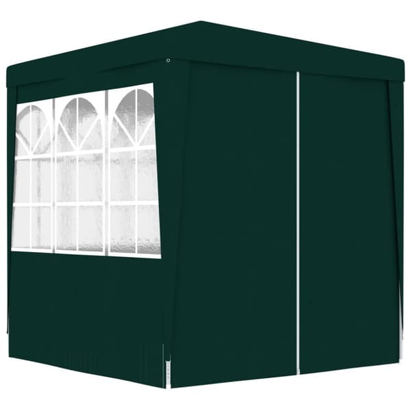 The Living Store Professionellt partytält med väggar 2,5x2,5 m grön 90 g/m² -  Partytält & paviljoner