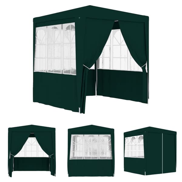 The Living Store festtelt med sidevægge 2,5x2,5 m 90 g/m² grøn -  Festtelte & havepavilloner