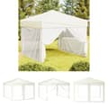 Miniatyrbillede 1 af 10: The Living Store foldbart festtelt med sidevægge 3x3 m cremefarvet -  Festtelte & havepavilloner