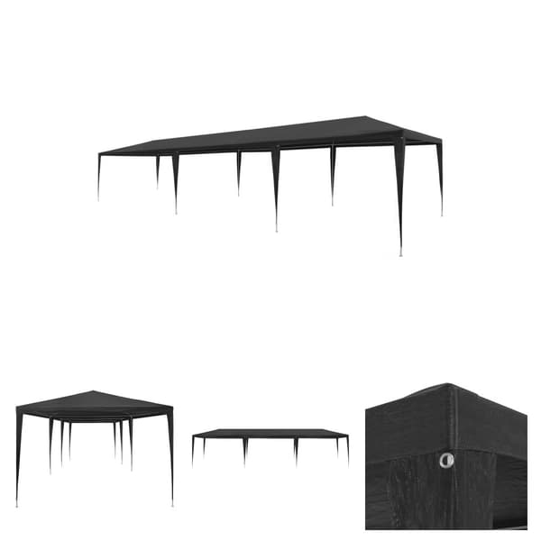 The Living Store festtelt 3x9 m PE antracitgrå -  Festtelte & havepavilloner