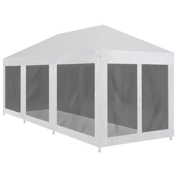 The Living Store Partytält med 8 sidoväggar i nät 9x3 m -  Partytält & paviljoner