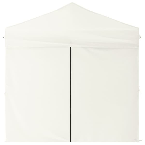 The Living Store foldbart festtelt med sidevægge 2x2 m cremefarvet -  Festtelte & havepavilloner