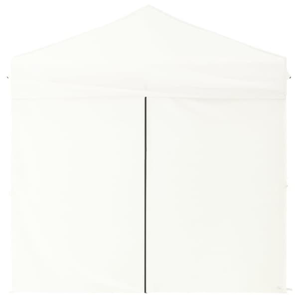 The Living Store foldbart festtelt med sidevægge 2x2 m hvid -  Festtelte & havepavilloner