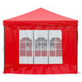 Miniatyrbild 5 av 11: The Living Store Hopfällbart partytält med sidoväggar röd 3x6 m -  Partytält & paviljoner