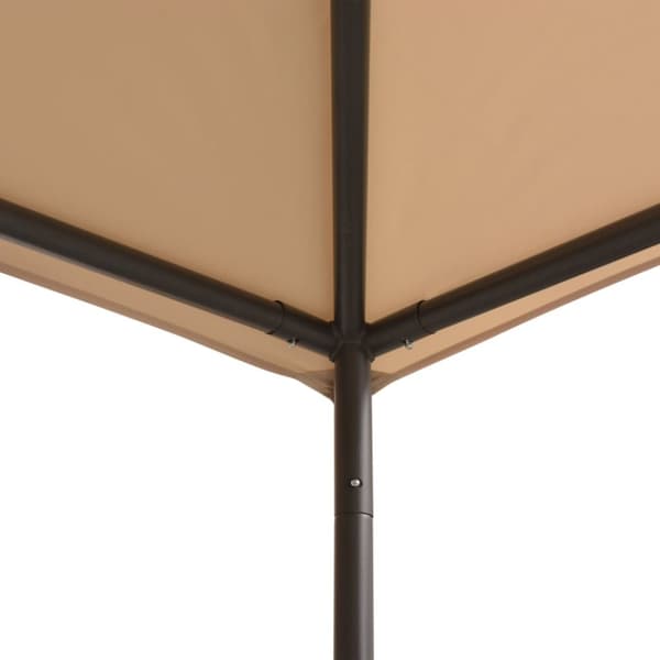 The Living Store pavillon med baldakin 3x3 m stål beige -  Festtelte & havepavilloner