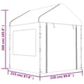 Miniatyrbild 7 av 7: The Living Store Paviljong med tak vit 2,28x2,23x2,69 m polyeten -  Partytält & paviljoner