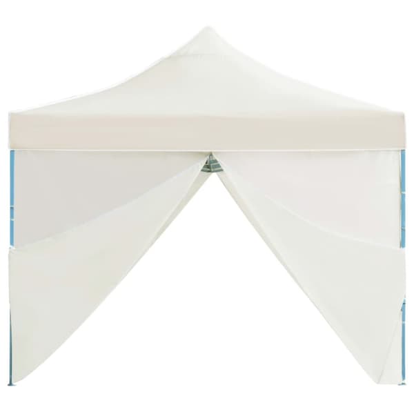The Living Store foldbart pop op-festtelt med 8 sidevægge 3 x 9 m cremefarvet -  Festtelte & havepavilloner