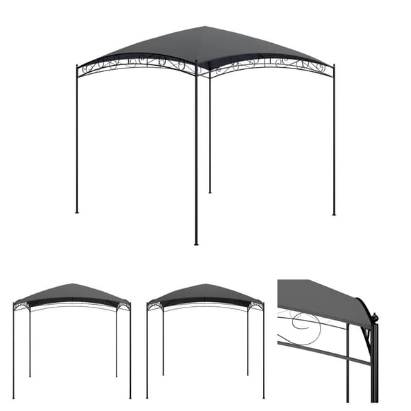 The Living Store pavillon 3x3x2,65 m 180 g/m² antracitgrå -  Festtelte & havepavilloner