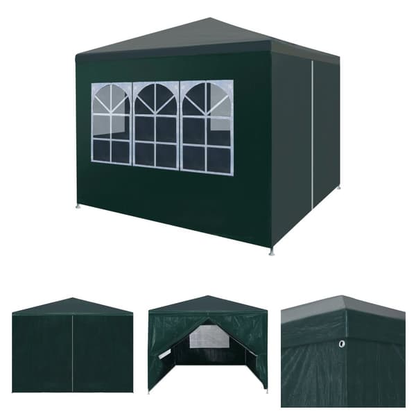 The Living Store festtelt 3x3 m grøn -  Festtelte & havepavilloner