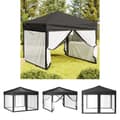 Miniatyrbillede 1 af 10: The Living Store foldbart festtelt med sidevægge 3x3 m antracitgrå -  Festtelte & havepavilloner