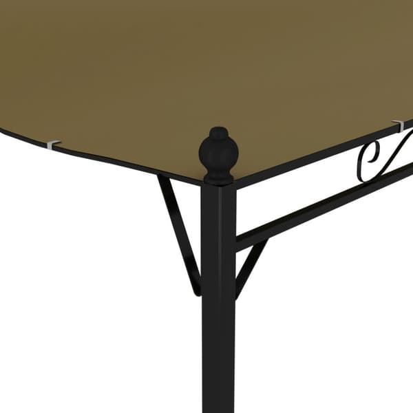 The Living Store fritstående markise 3x2,4 m 180 g/m² gråbrun -  Festtelte & havepavilloner