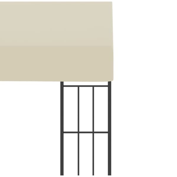 The Living Store vægmonteret pavillon 3x3 m stof cremefarvet -  Festtelte & havepavilloner