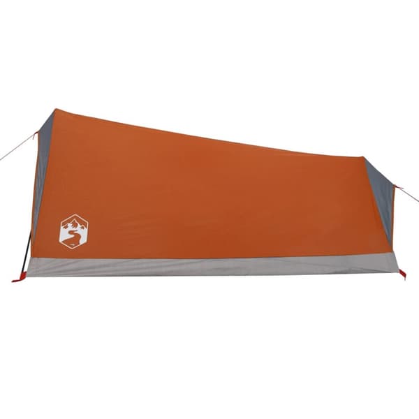 The Living Store Campingtält 2 personer grå och orange vattentätt -  Tält