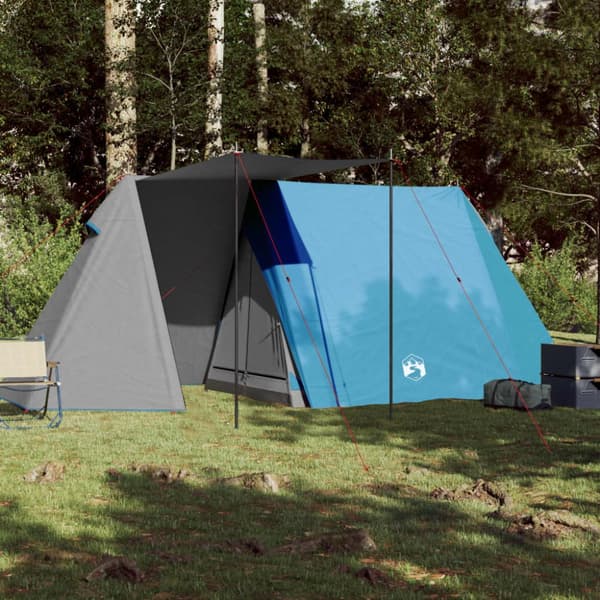 The Living Store 3-personers campingtelt vandtæt blå -  Telte
