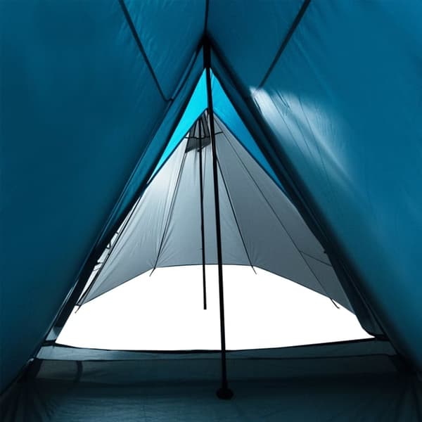 The Living Store 3-personers campingtelt vandtæt blå -  Telte