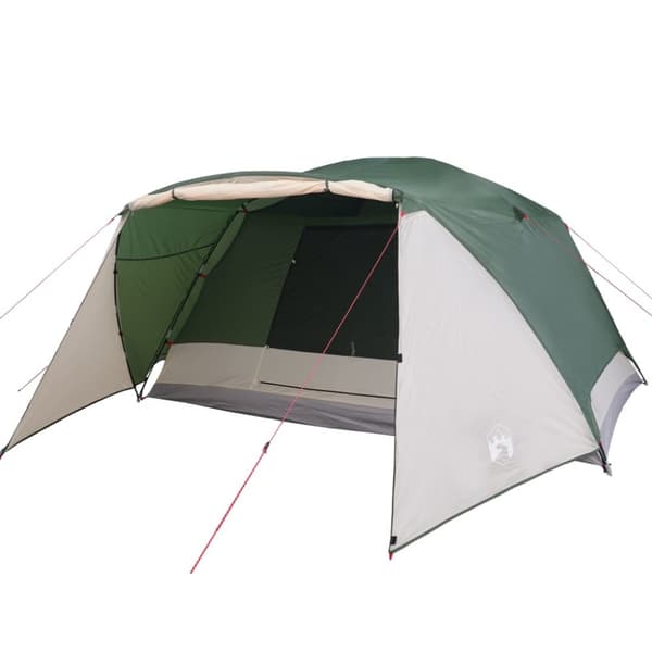 The Living Store Campingtält med veranda 4 personer grön vattentätt -  Tält