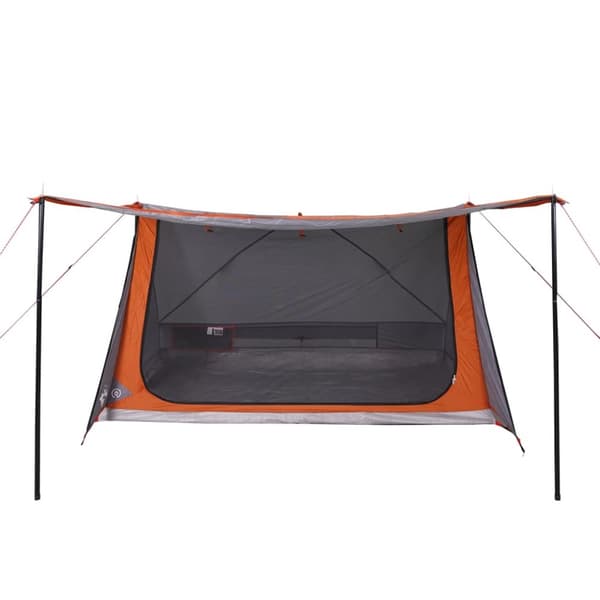 The Living Store Campingtält 2 personer grå och orange vattentätt -  Tält