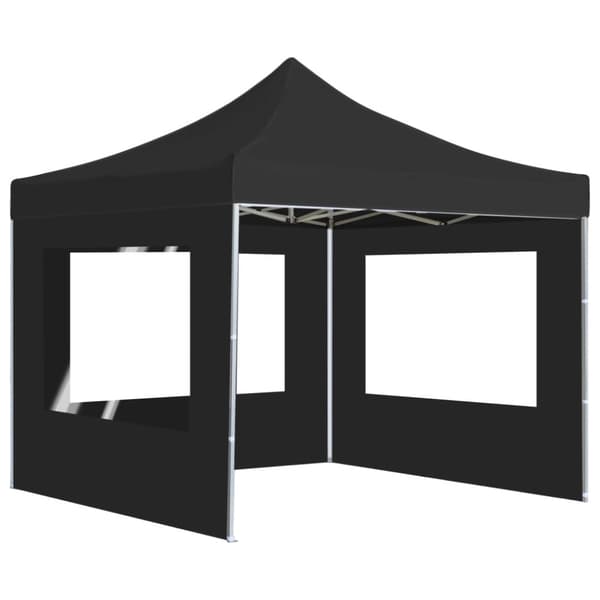 The Living Store Kokoontaittuva juhlateltta seinillä alumiini 3x3 m antrasiitti -  Katokset & huvimajat