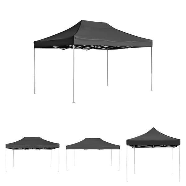 The Living Store Kokoontaittuva juhlateltta alumiini 4,5x3 m antrasiitti -  Katokset & huvimajat