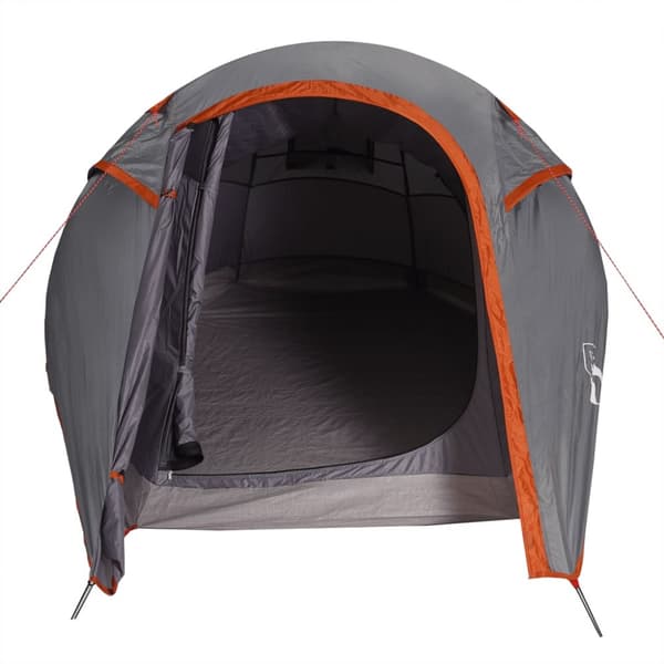 The Living Store 2-personers campingtelt vandtæt grå og orange -  Telte