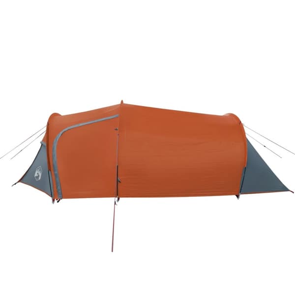 The Living Store Campingtält tunnel 2 personer grå och orange vattentätt -  Tält
