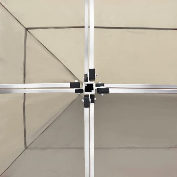 The Living Store foldbart festtelt aluminium 6 x 3 m cremefarvet -  Festtelte & havepavilloner