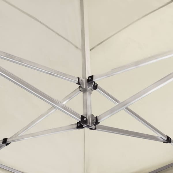 The Living Store foldbart festtelt aluminium 6 x 3 m cremefarvet -  Festtelte & havepavilloner