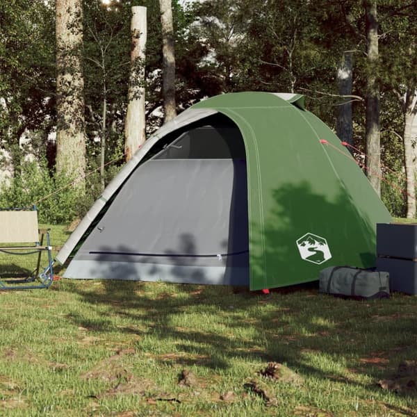 The Living Store 4-personers campingtelt vandtæt kuppel grøn -  Telte