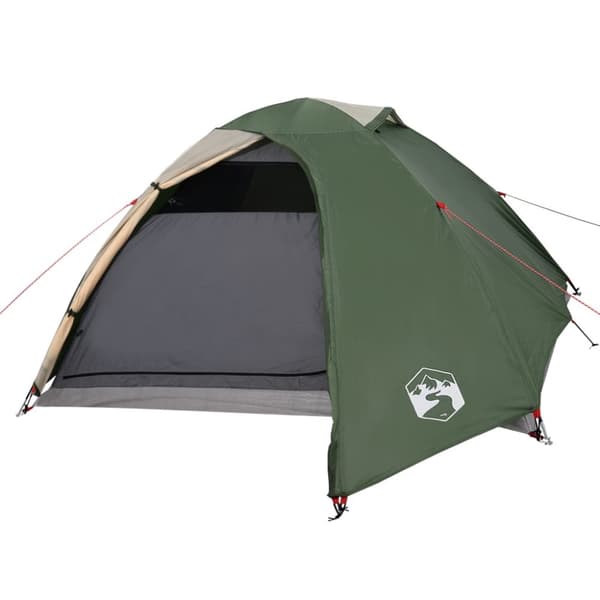 The Living Store 4-personers campingtelt vandtæt kuppel grøn -  Telte