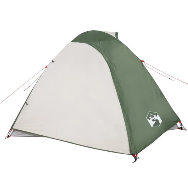 The Living Store 4-personers campingtelt vandtæt kuppel grøn -  Telte