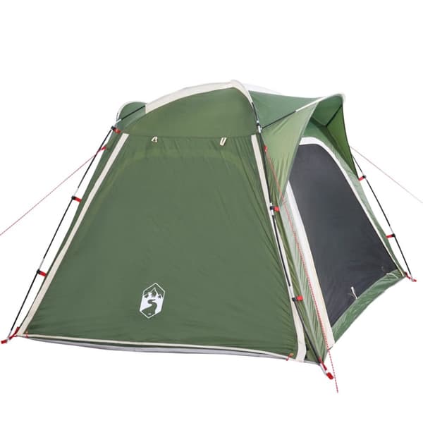The Living Store Campingtält 4 personer grön snabbrest vattentätt -  Tält