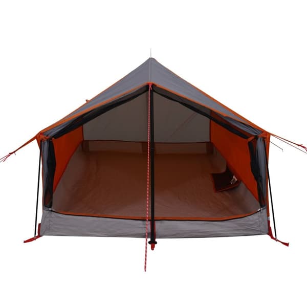 The Living Store 2-personers campingtelt vandtæt grå og orange -  Telte