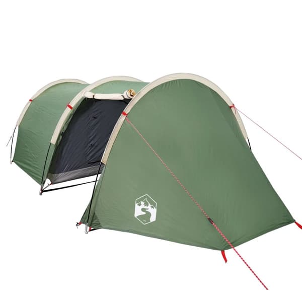 The Living Store 4-personers campingtelt vandtæt grøn -  Telte