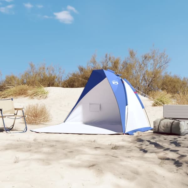 The Living Store Strandtält azurblå 268x223x125 cm 185T polyester -  Tält