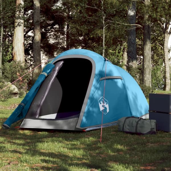 The Living Store 2-personers campingtelt vandtæt blå -  Telte
