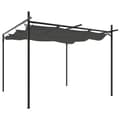 Pikkukuva 3 / 9: The Living Store Pergola sisäänvedettävä katto antrasiitti 295x292x230 cm -  Katokset & huvimajat